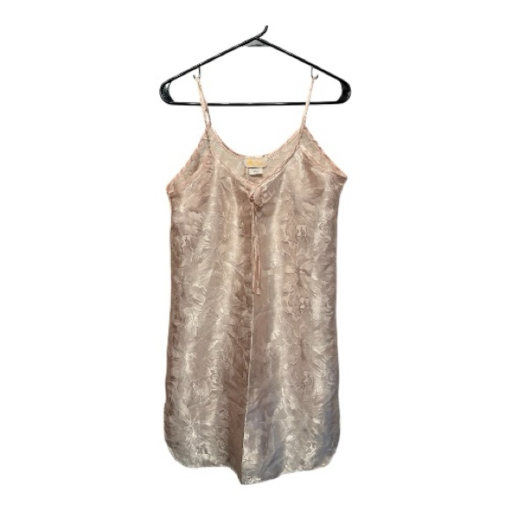 Vintage 90’s/Y2K Monique Satin Lace Chemise in Blush Pink Size Small